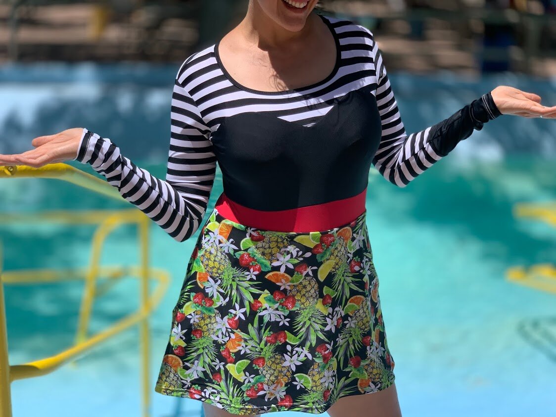 Rash Guard Swim Dress